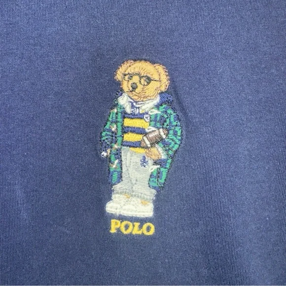 Polo Ralph Lauren Men’s long sleeve teddy bear t shirt- small - Picture 3 of 4